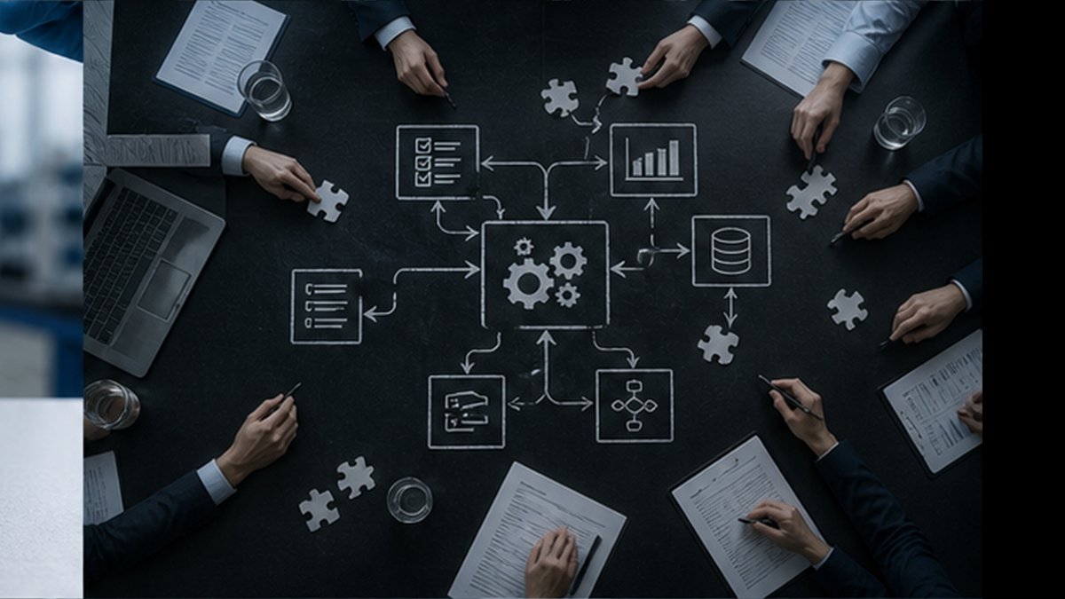 Editorial photograph illustrating: The AI consulting boom will be judged by what remains after the consultants leave.