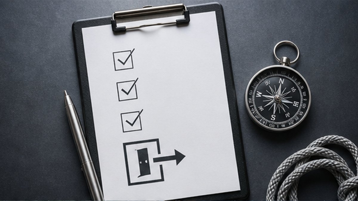 Editorial photograph illustrating: An AI procurement checklist should begin with the exit plan.