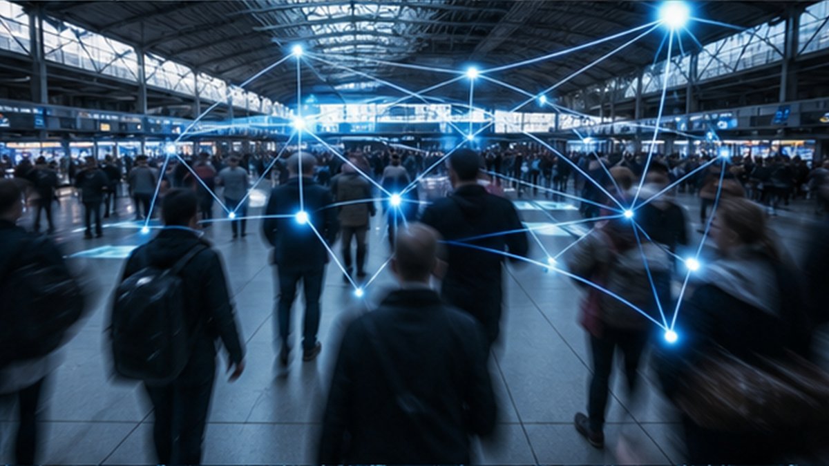Editorial photograph illustrating: The race to connect AI agents is becoming a platform business.