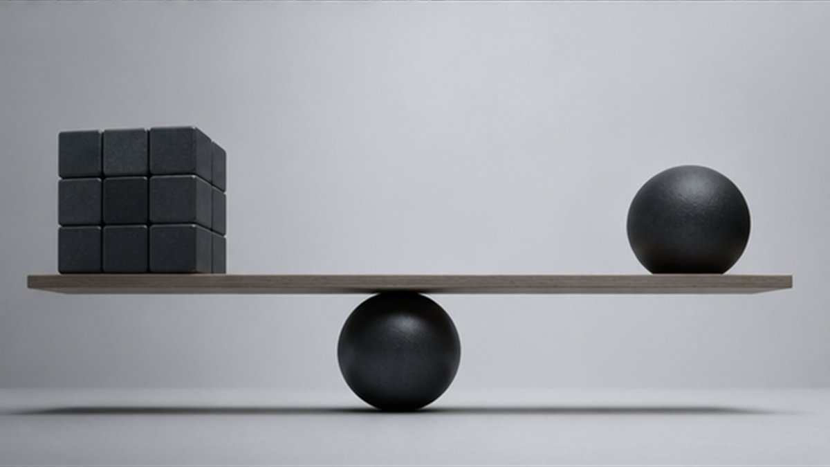 Editorial photograph illustrating: Build versus buy is the wrong first question for enterprise AI.