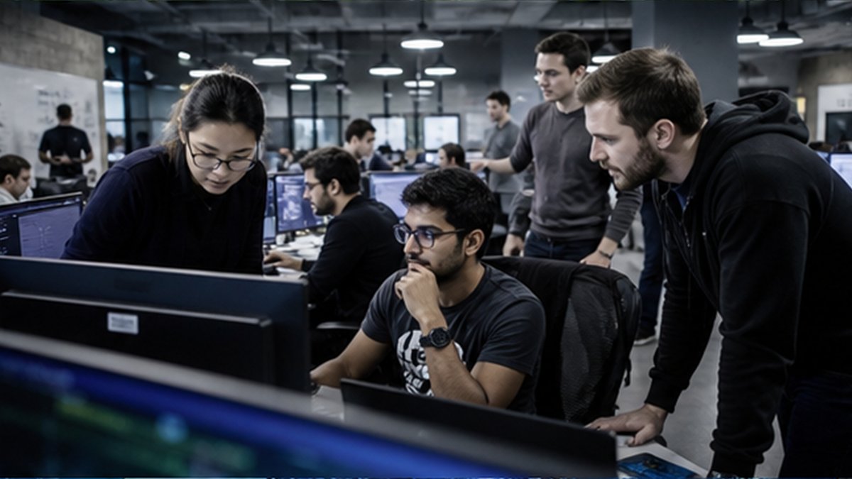 Editorial photograph illustrating: Canada trains AI talent. Keeping it requires a stronger scale-up economy.