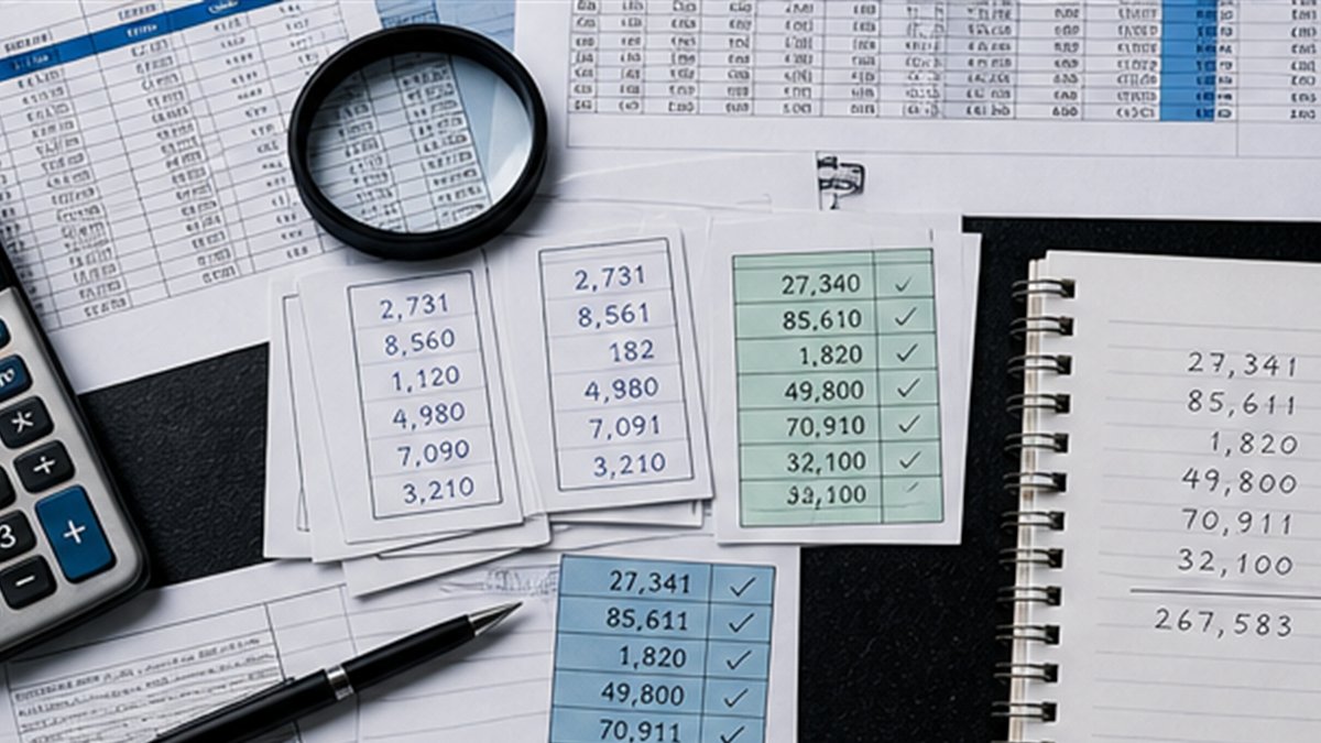 Editorial photograph illustrating: How to use AI with spreadsheets and structured data—without losing control of the numbers.